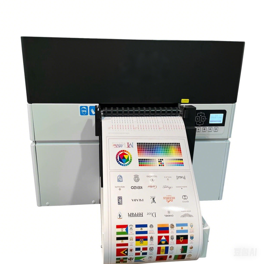 High-Speed Cylinder UV Printer – Front view showcasing its compact design and advanced 360° rotary printing capability for bottles